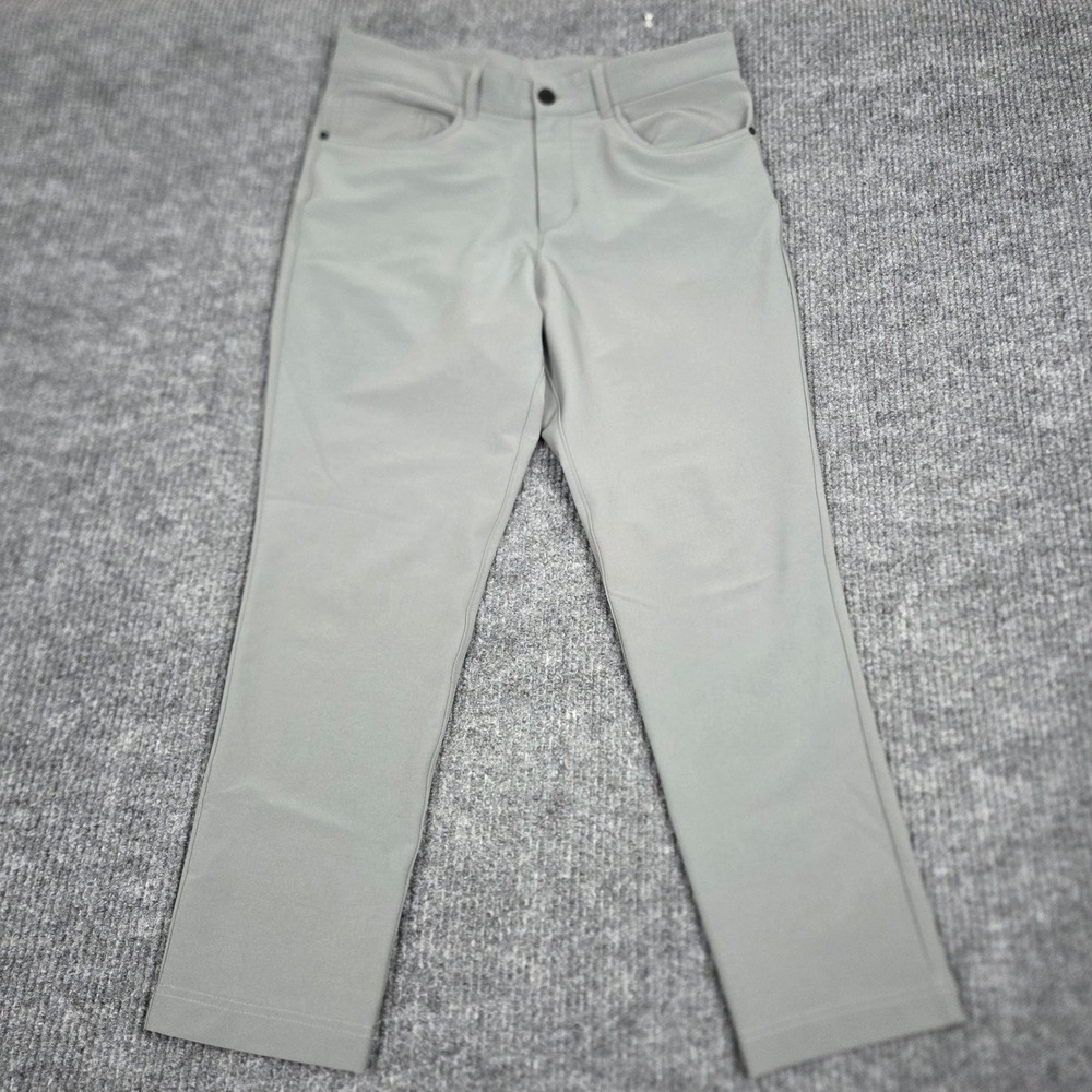 Panama Jack Mens Performance Pants Gray Stretch‎ Golf Travel 34x30